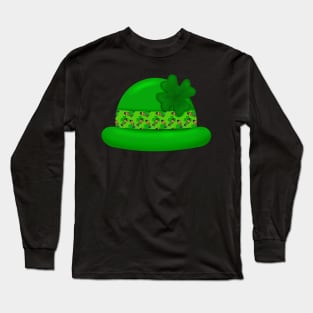 Lucky Four Leaf Clover Leprechaun St. Patrick's Day by Cherie(c)2022 Long Sleeve T-Shirt